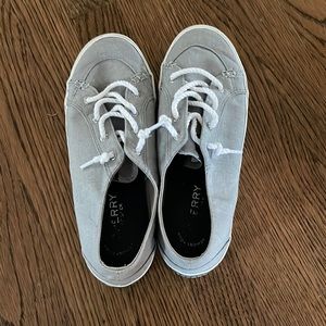 gray Sperrys